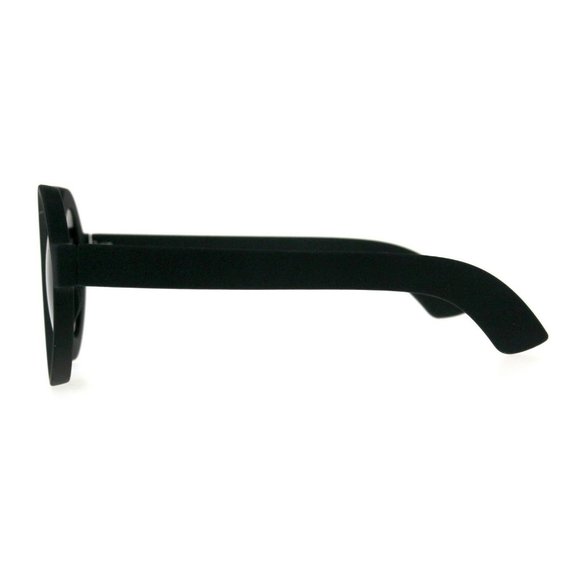 Black Matte Round Gothic Sunglasses Kat Von D - Picture 4 of 5